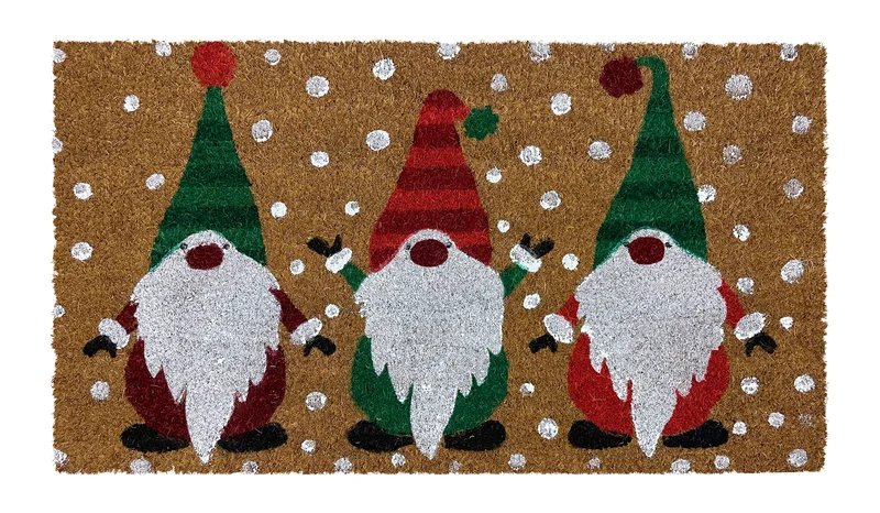 Zerbino Natale In Cocco Ingresso Antiscivolo Gnomi Il Gruppone