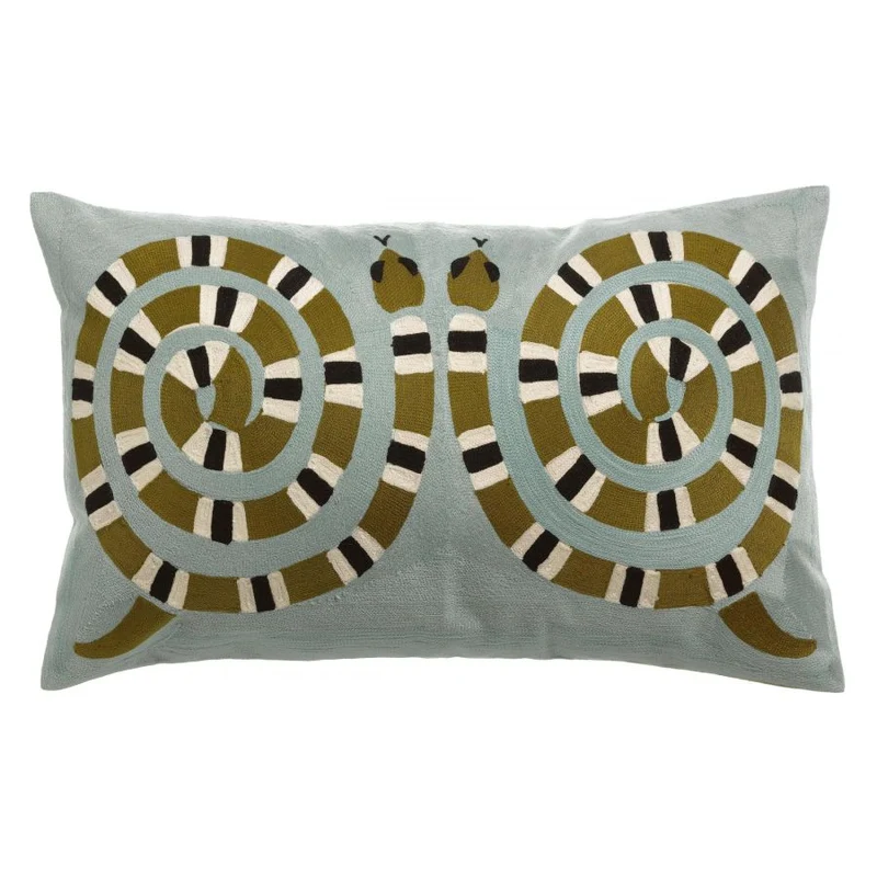 Cuscino in Puro Cotone Ricamato - Yoka