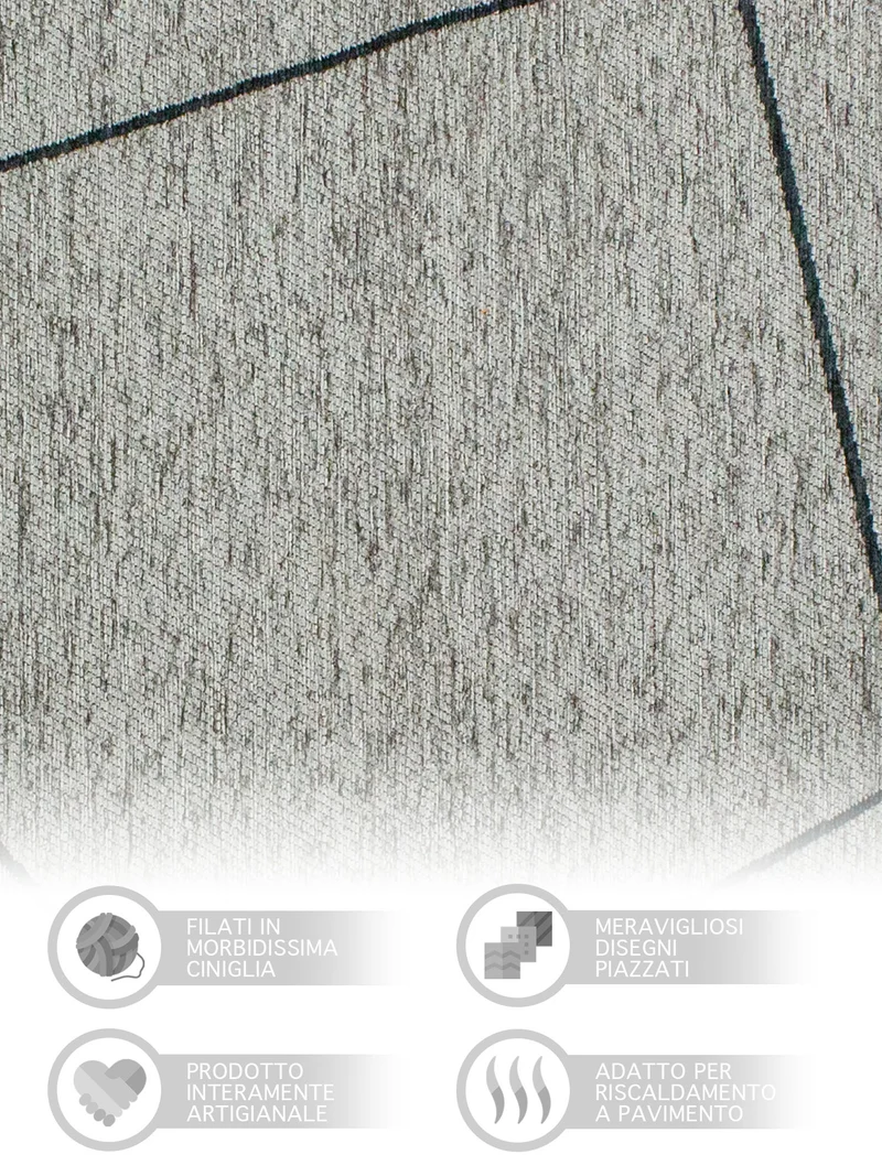 Tappeto Arredo Modero in Ciniglia Made in italy Il Gruppone