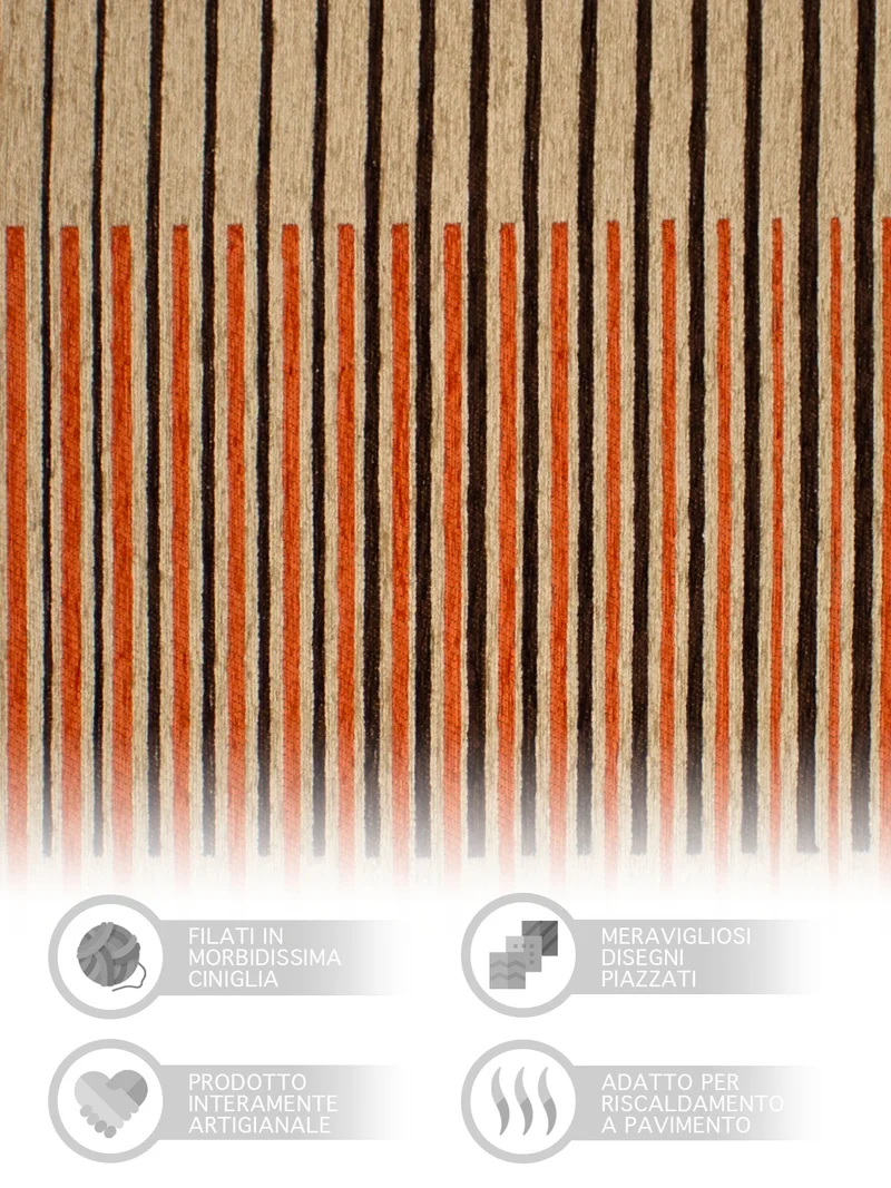 Tappeto Arredo Modero in Ciniglia Made in italy Il Gruppone