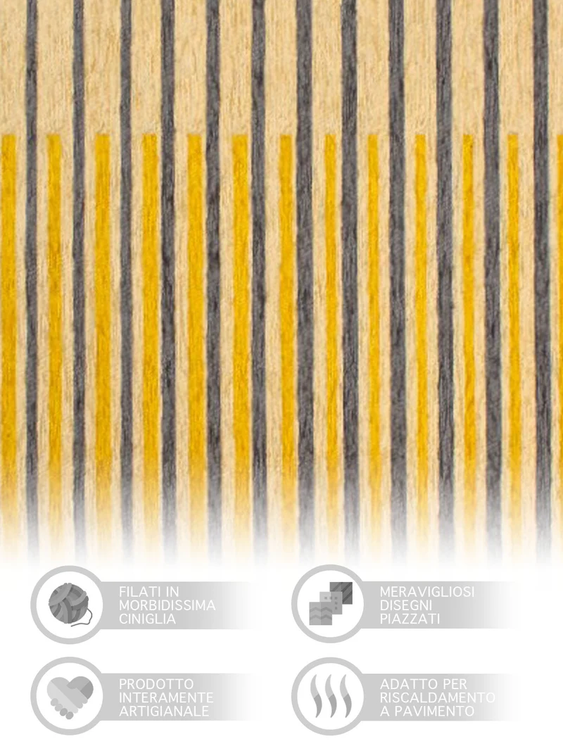 Tappeto Arredo Modero in Ciniglia Made in italy Il Gruppone