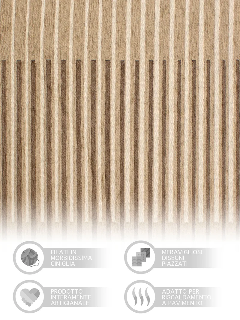 Tappeto Arredo Modero in Ciniglia Made in italy Il Gruppone