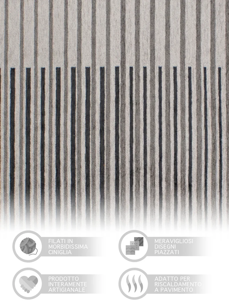 Tappeto Arredo Modero in Ciniglia Made in italy Il Gruppone