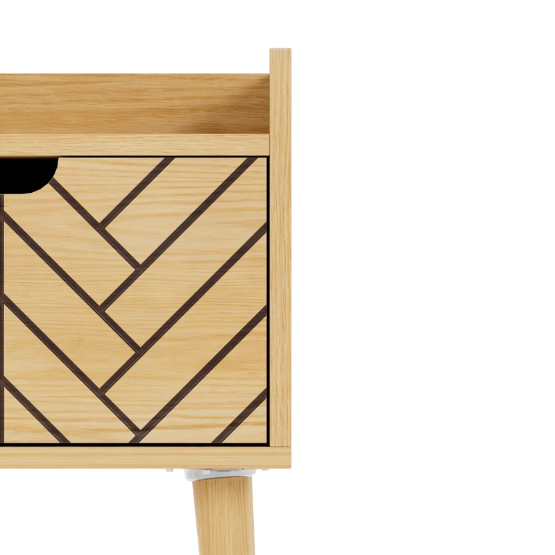Comodino in legno Alba