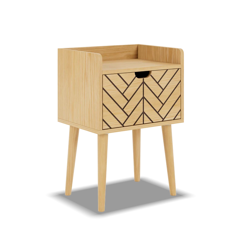 Comodino in legno Alba