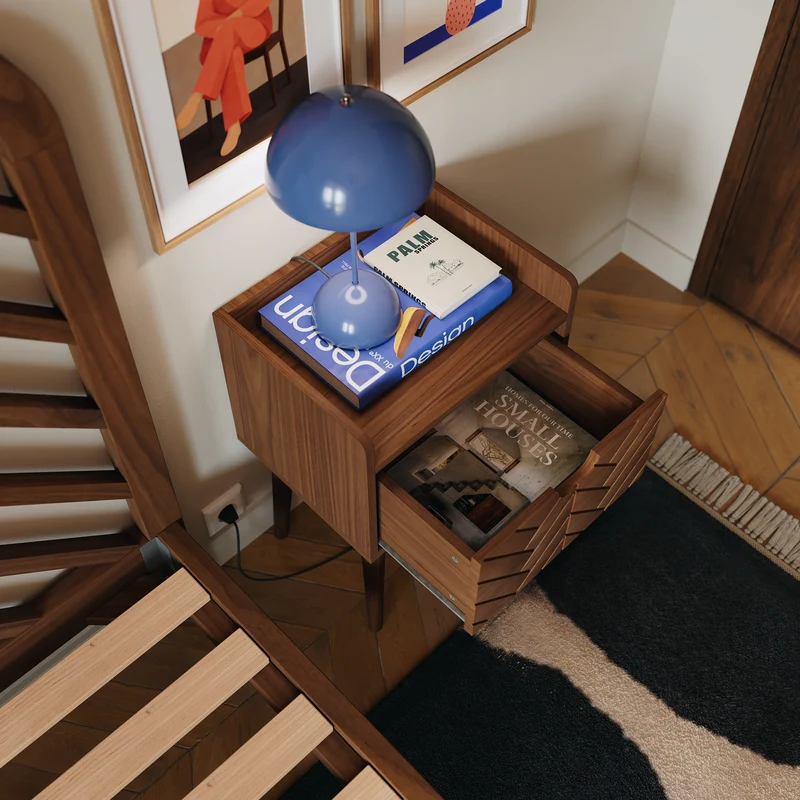 Comodino in legno Alba