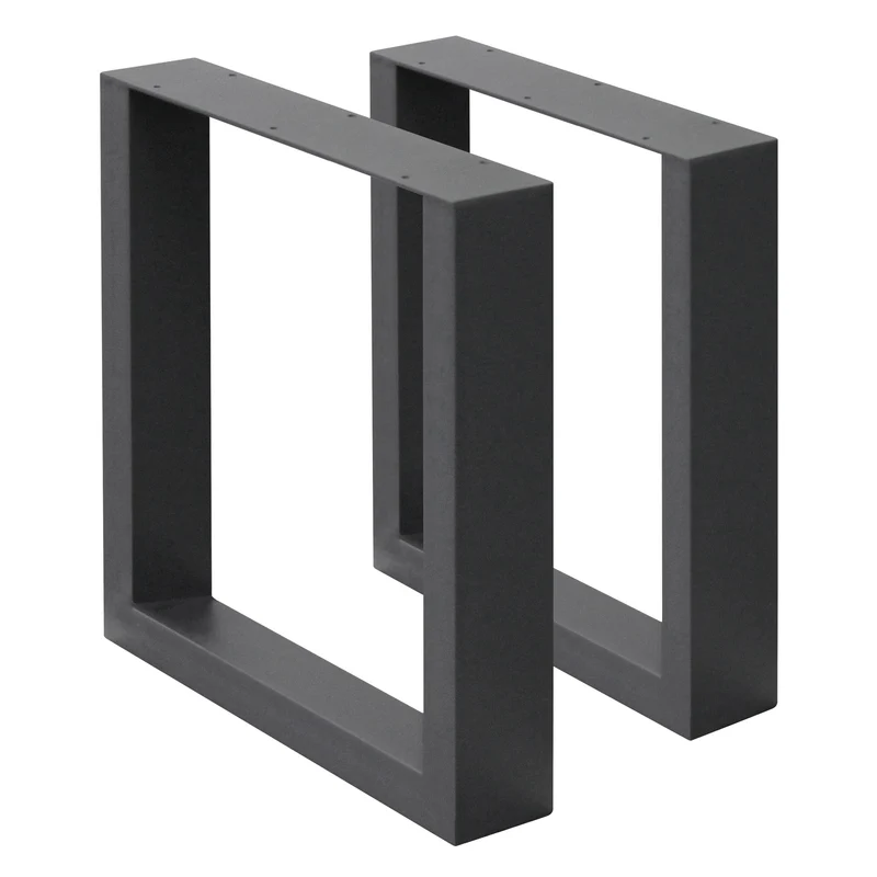 Tischbeine Tischgestell 2er Set U-Design aus Stahl ML-Design