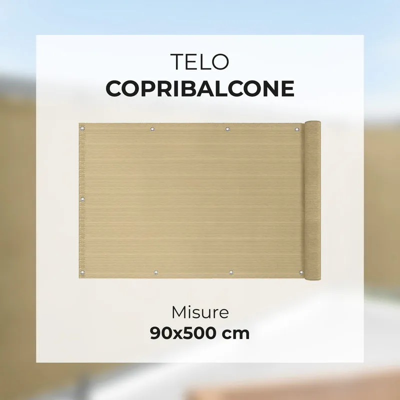 Telo Copribalcone Ombreggiante 90% con Occhielli Il Gruppone
