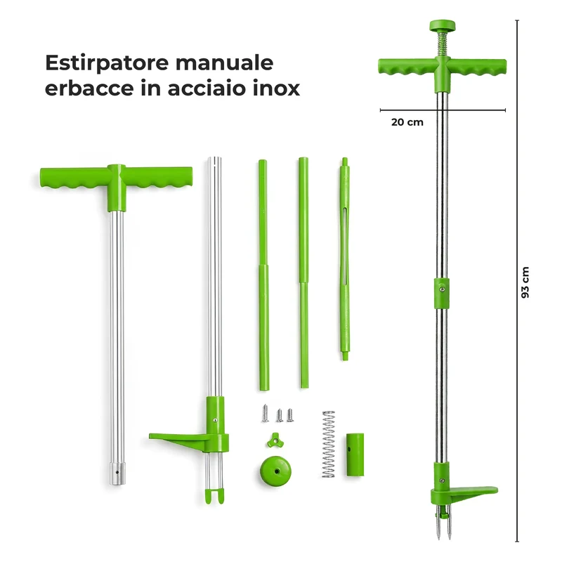 Rimuovi Erbacce Manuale da Giardino con Manico Ergonomico Il Gruppone