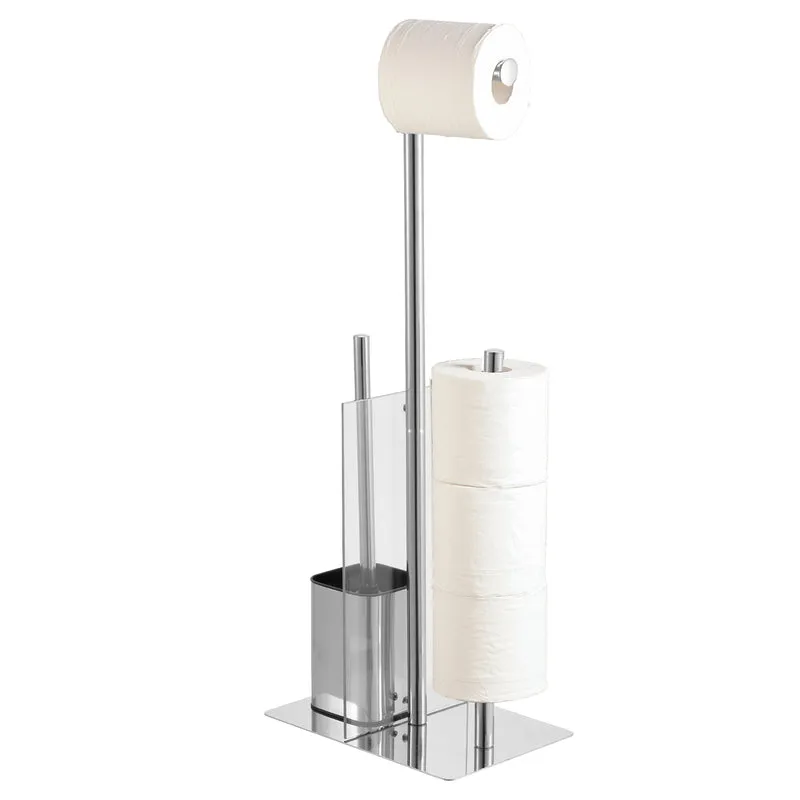 Accessori Bagno da Terra in Acciaio Inox – Piantana Porta Rotolo Il Gruppone