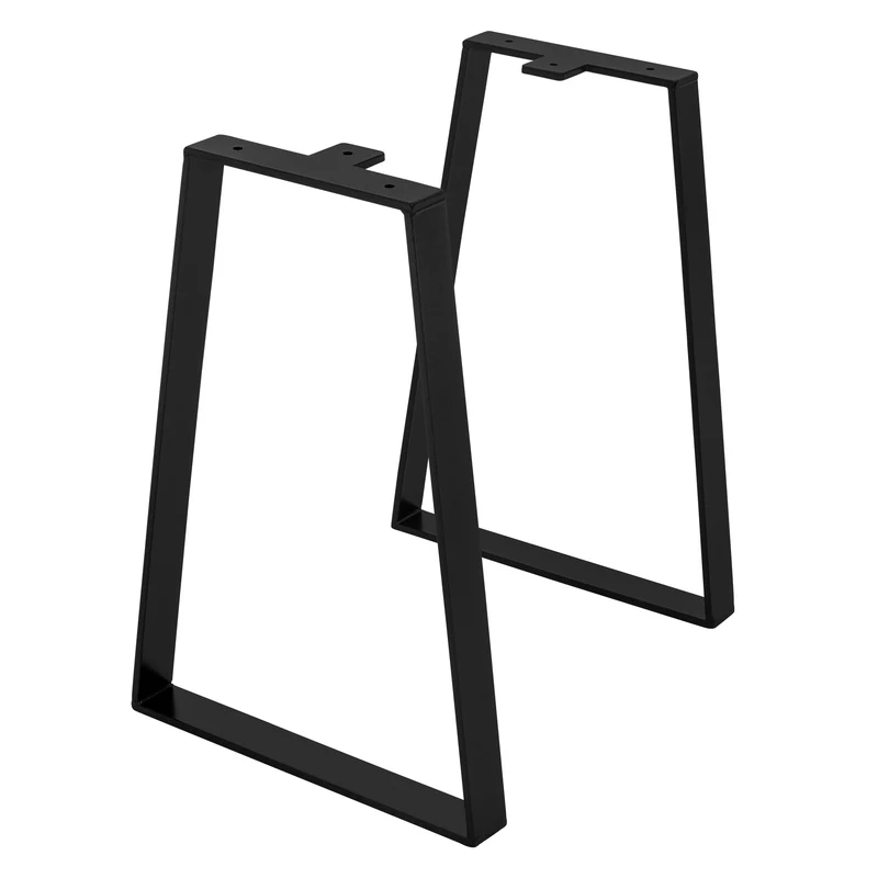 Tischbeine Tischgestell 2er Set Trapez-Design aus Stahl ML-Design