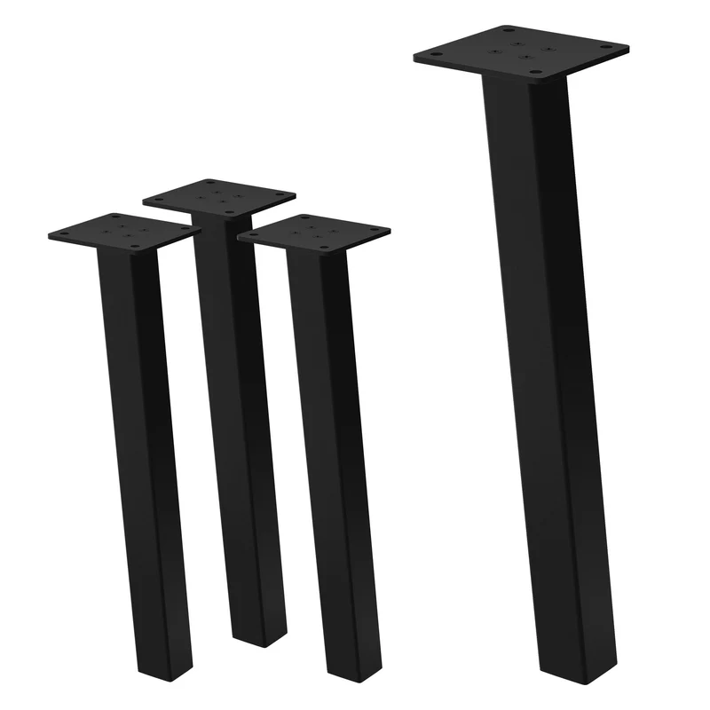 Tischbeine Tischgestell 4er Set I-Design schräg aus Stahl ML-Design