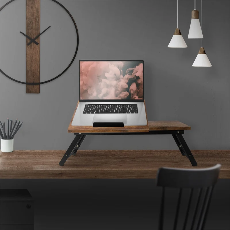 ML-Design | Laptoptisch klappbar aus Holz Lapdesks Notebooktisch fürs Bett/Sofa