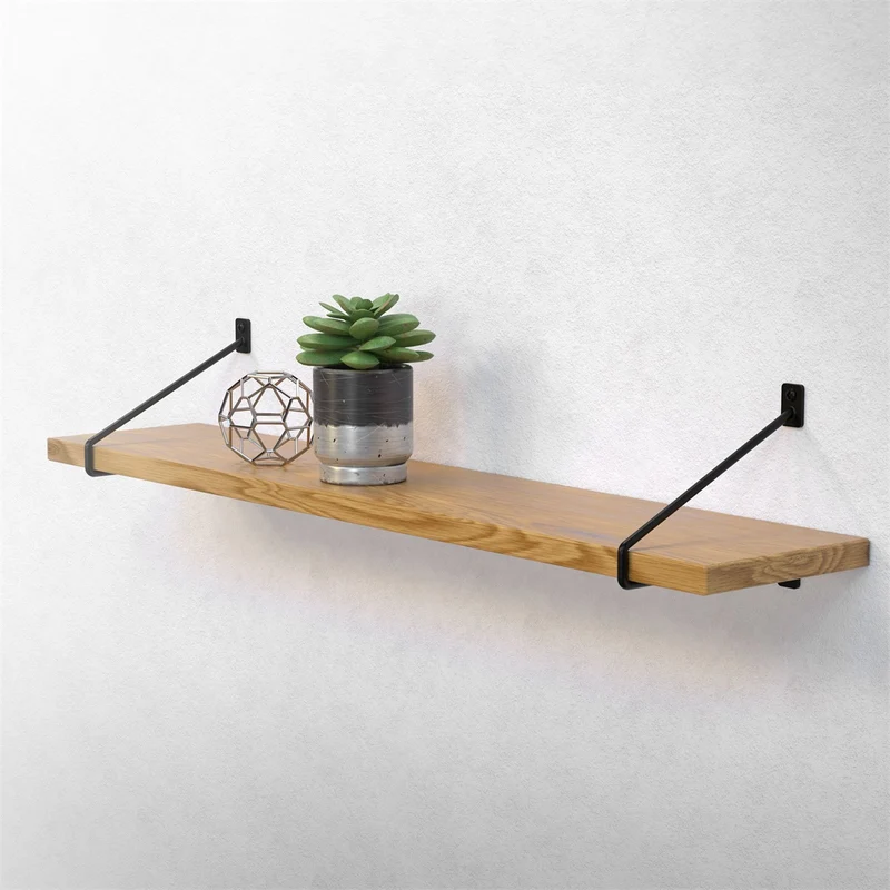 ML-Design | Wandkonsole 2er Set aus Stahl Regalhalterung