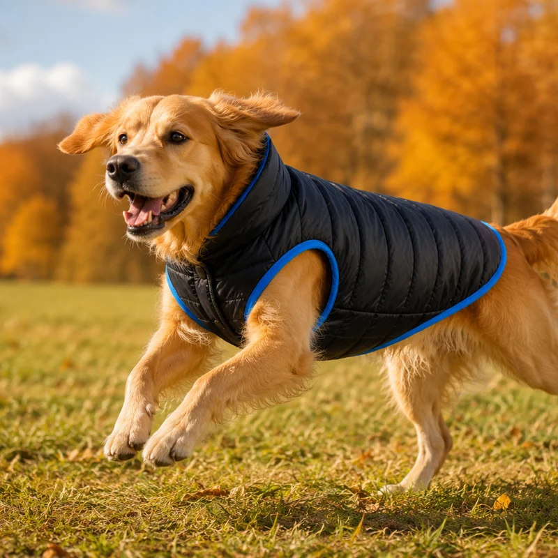 Cappottino Imbottito per Cani con Collo Alto Antivento Il Gruppone