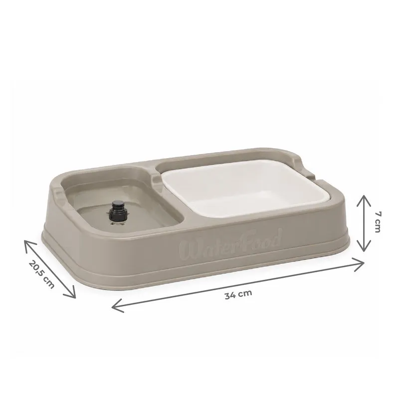 Dispenser Automatico 2 in 1 per Cani e Gatti con Abbeveratoio Il Gruppone