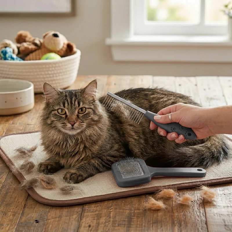 Kit Toelettatura per Cani e Gatti con Spazzola Cardatore Il Gruppone