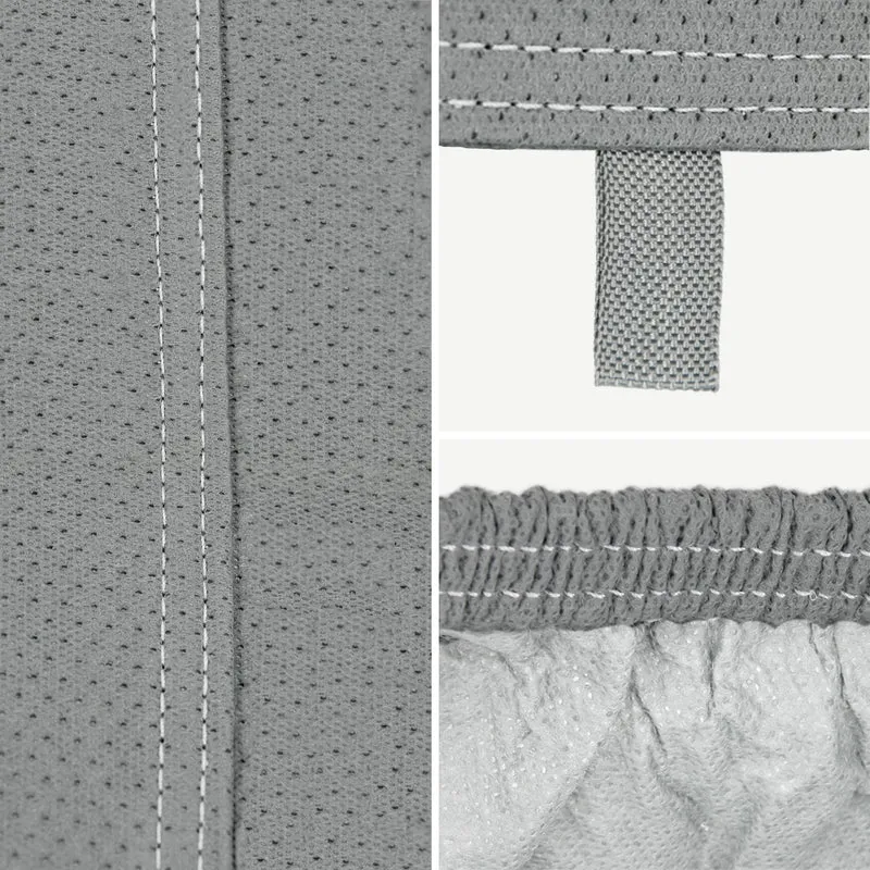 Autoabdeckung für Kompaktwagen 405x155x125 cm Grau aus Vliesstoff