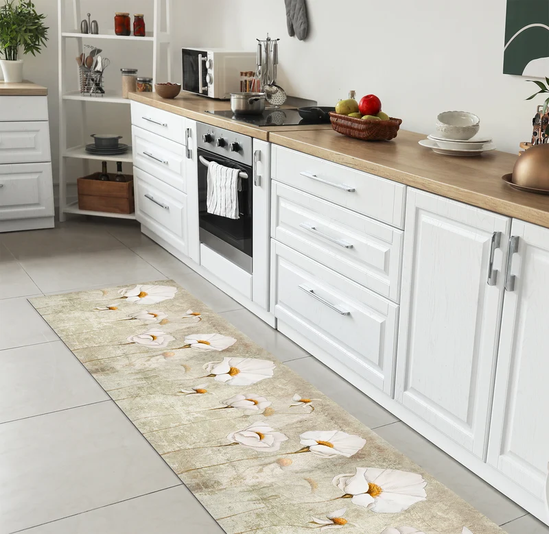 Tappeto passatoia fantasia made in Italy antiscivolo lavabile aderente WhitePoppy Il Gruppone