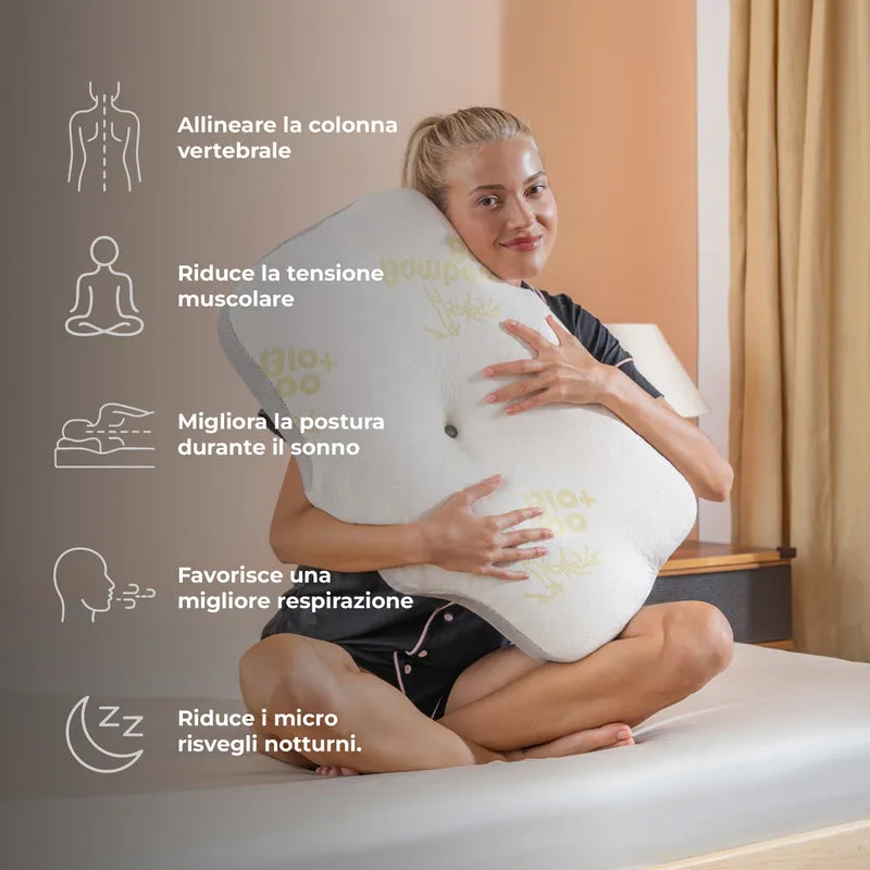 Cuscino Memory Foam Ergonomico in Fibra di Bambù Il Gruppone