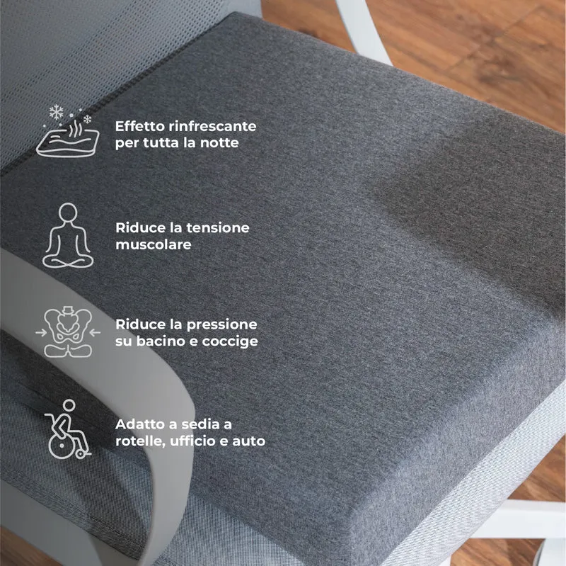 Cuscino Sedia a Rotelle Antidecubito con Gel Rinfrescante Il Gruppone