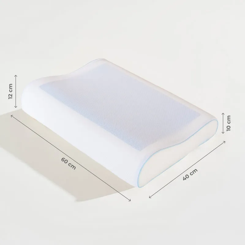 Cuscino Cervicale Memory Foam Con Gel Rinfrescante Doppia Onda Il Gruppone