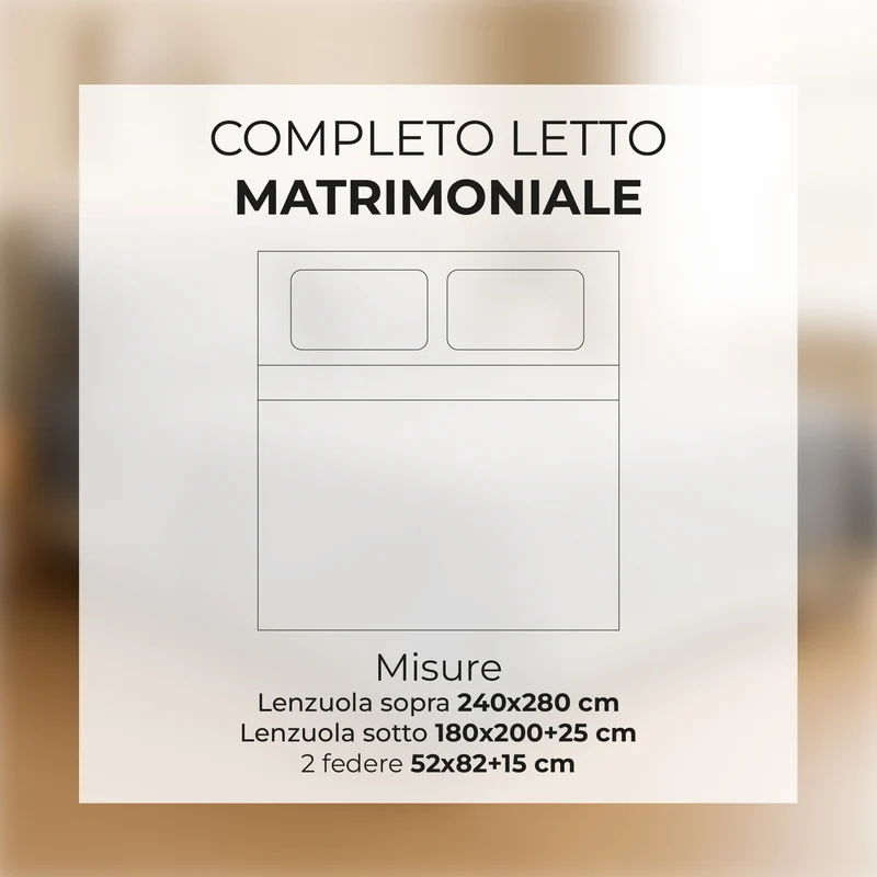 Completo Lenzuola B&B 100% Cotone Bianco Il Gruppone