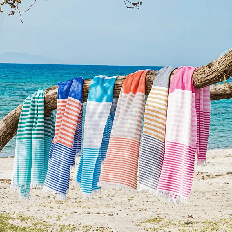 Telo Mare Fouta in Puro Cotone Rigato - Bali