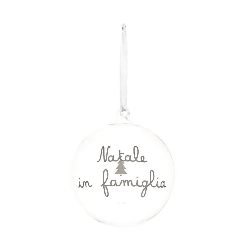 Pallina Decorativa in Vetro Borosilicato - Natale in Famiglia