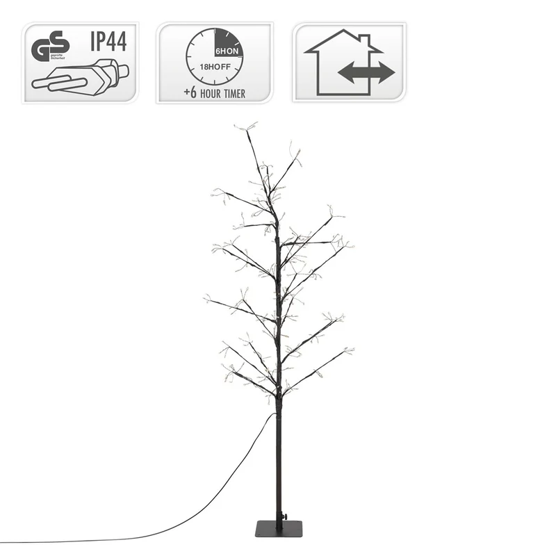ECD Germany | LED Weihnachtsdeko Baum mit Warmweißen LEDs, Weihnachtsbeleuchtung