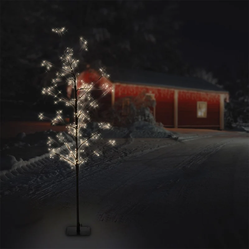 ECD Germany | LED Weihnachtsdeko Baum mit Warmweißen LEDs, Weihnachtsbeleuchtung