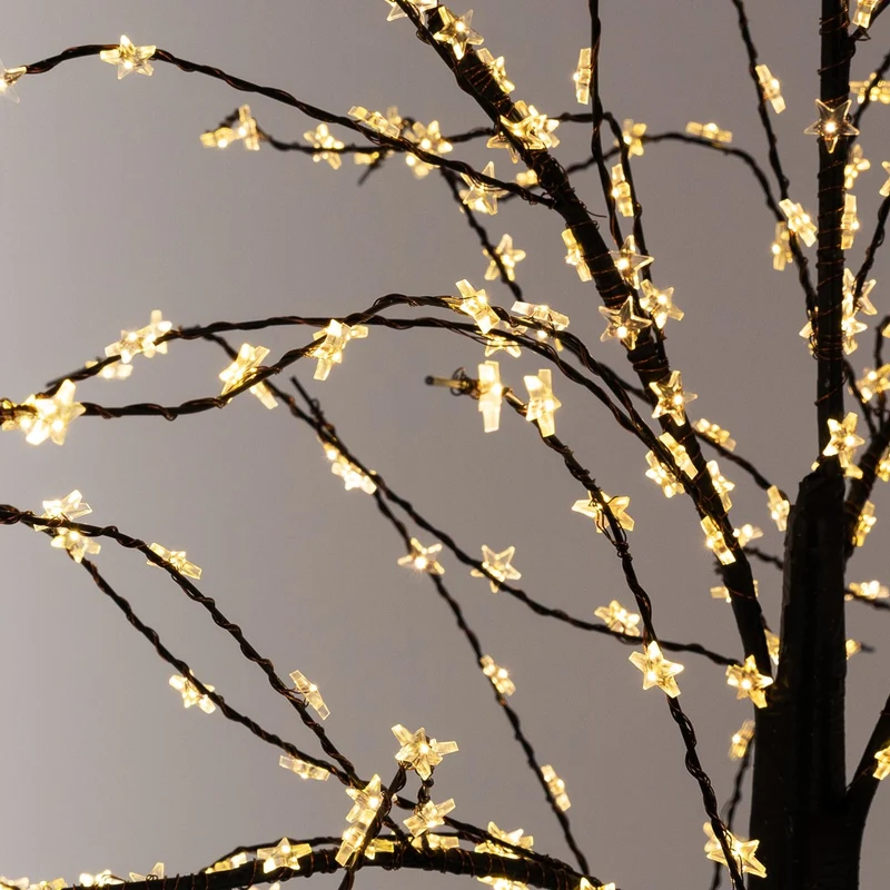 ECD Germany | LED Weihnachtsbaum mit warmweißen LEDs Künstlicher Dekobaum mit Lichterkette, Weihnachtsbeleuctung