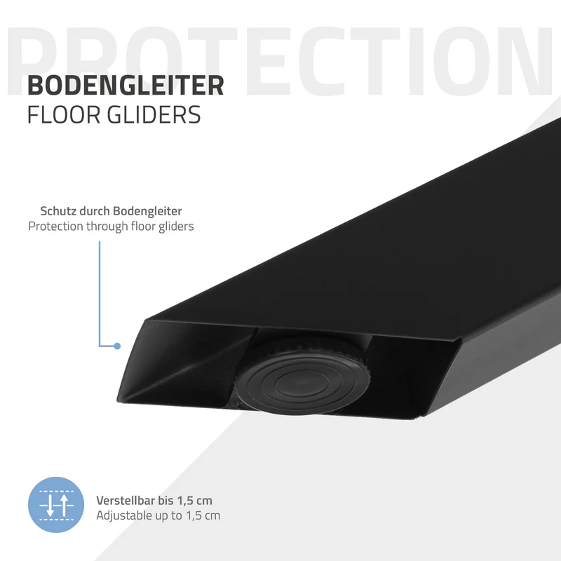 ML-DESIGN | Tischbeine Spider-Design 120x78x72 cm aus Stahl Schwarz Tischgestell Tischfüße Tischkufen für Esstisch & Schreibtisch