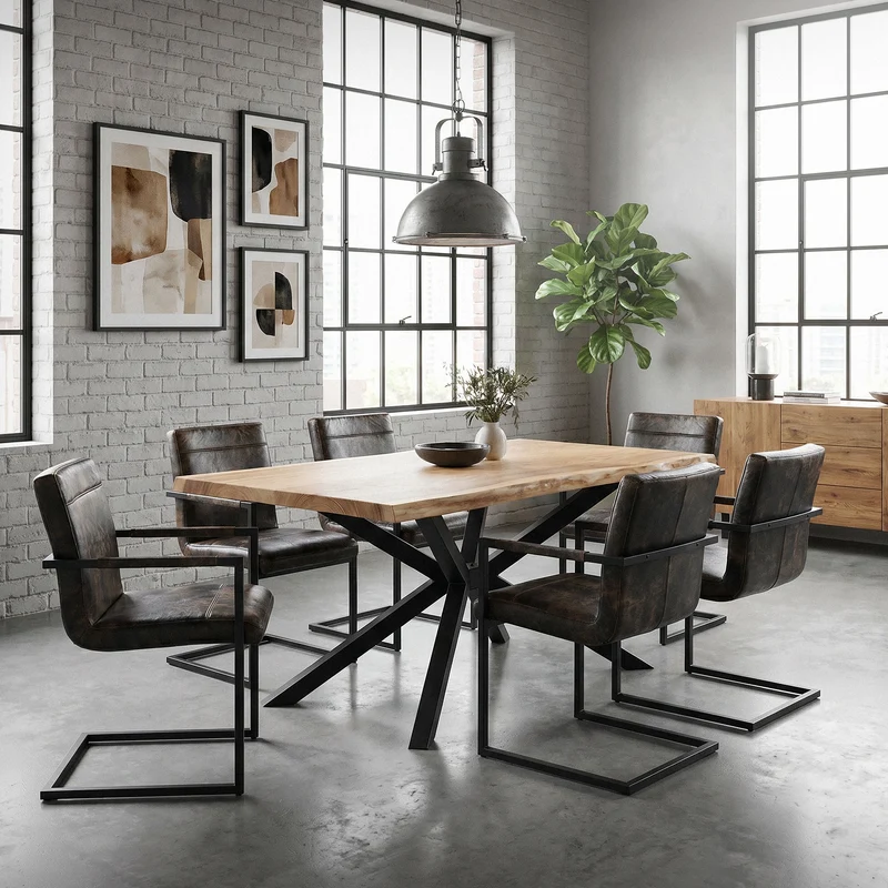 ML-DESIGN | Tischbeine Spider-Design 120x78x72 cm aus Stahl Schwarz Tischgestell Tischfüße Tischkufen für Esstisch & Schreibtisch