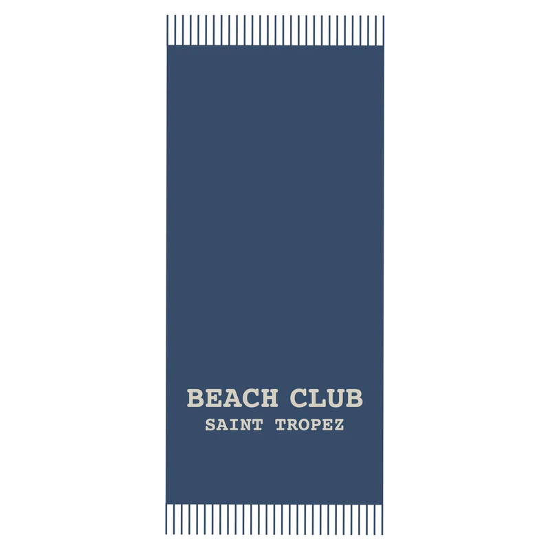 Telo Mare in Spugna di Cotone Tinta Unita - Beach Club