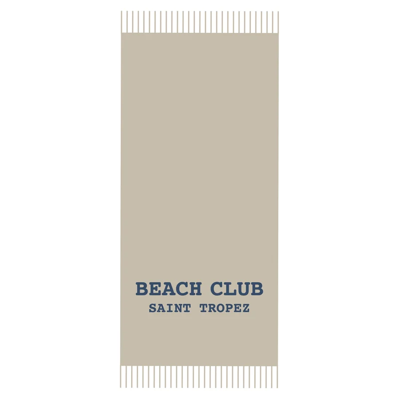 Telo Mare in Spugna di Cotone Tinta Unita - Beach Club