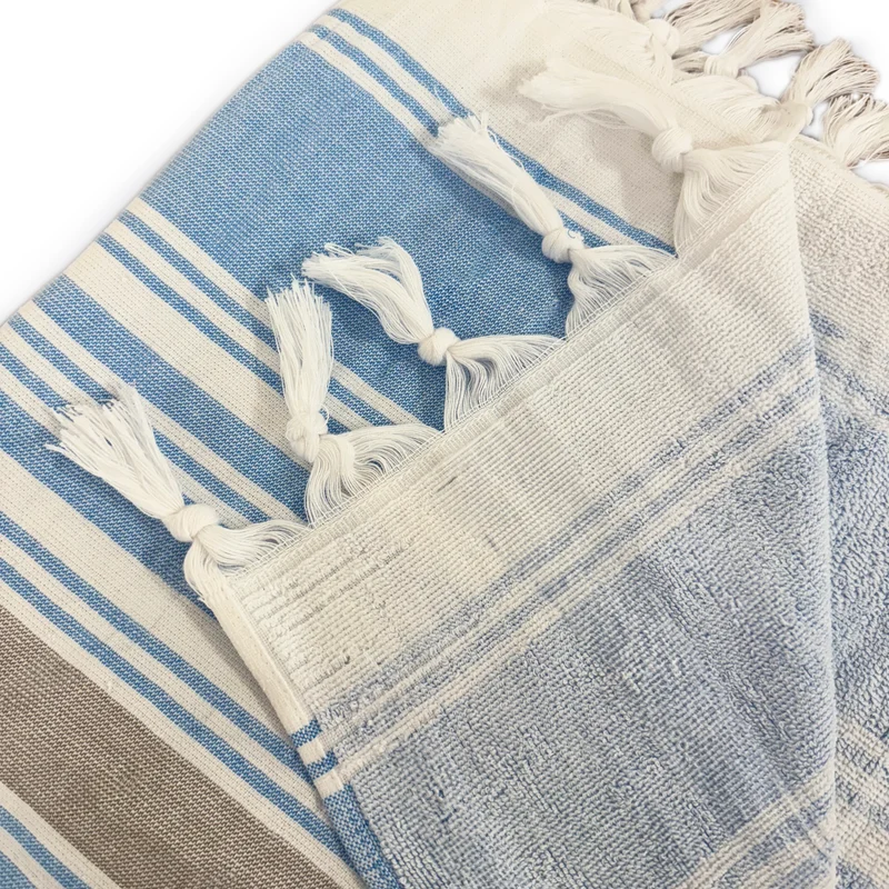 Telo Mare in Fouta di Cotone e Microspugna - Equipage