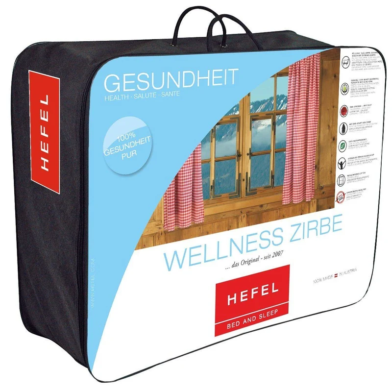 Piumino in Pura lana merino con fiocchi di cirmolo - Peso Medio - Wellness Zirbe