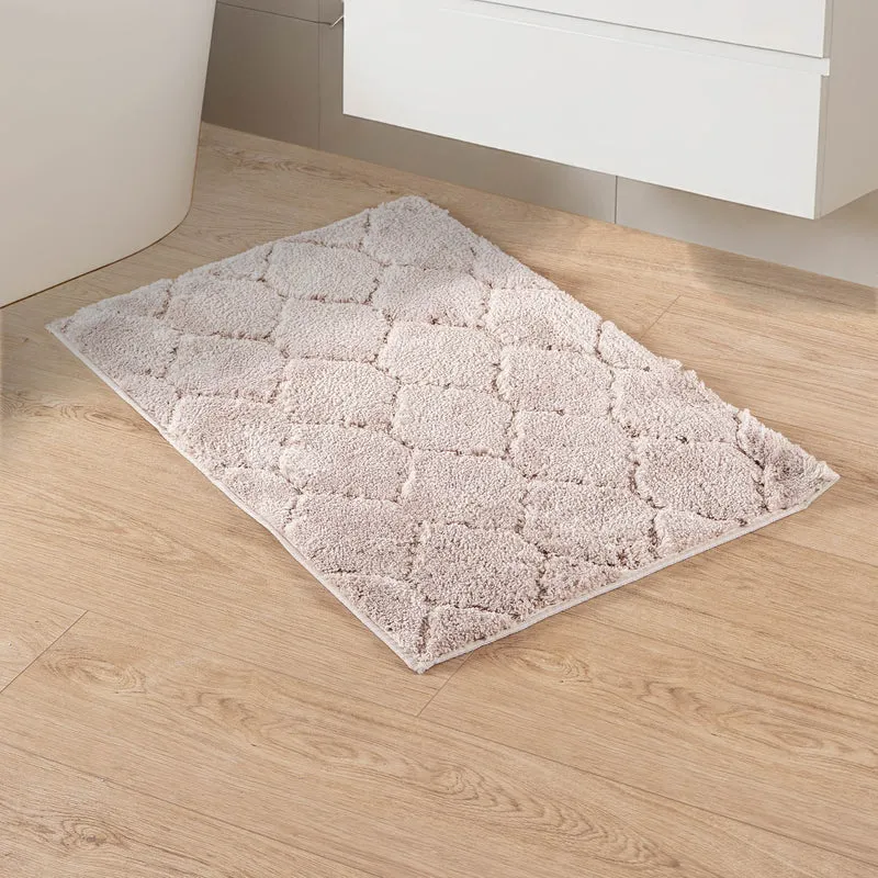 Tappeto Bagno Antiscivolo Effetto Rilievo Assorbente, Lavabile in Lavatrice Il Gruppone