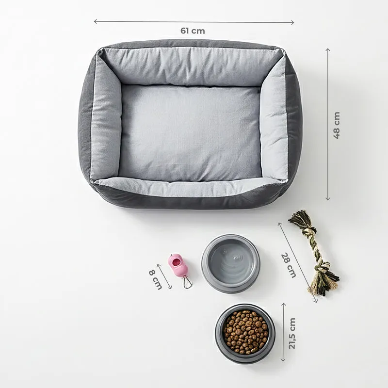 Set Accessori per Cani con Cuccia Lavabile Antiscivolo Il Gruppone