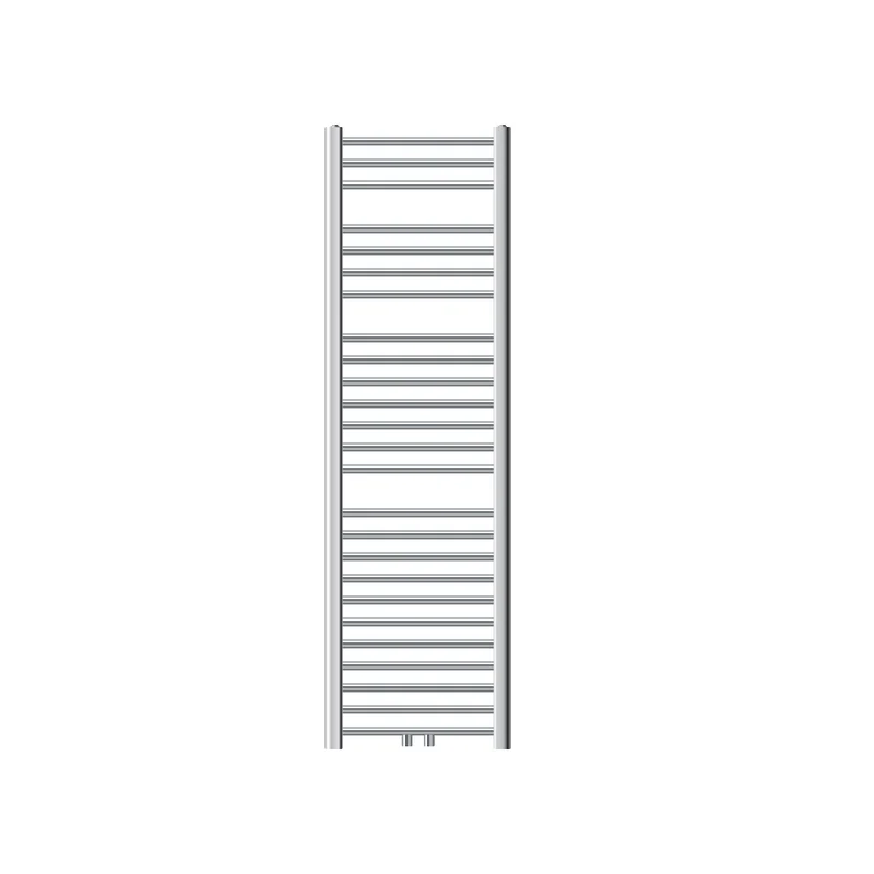 Badheizkörper Sahara 400x1500 mm Chrome gebogen mit Mittelanschluss LuxeBath