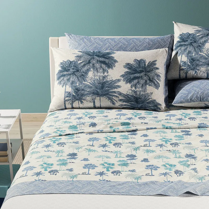 Completo Lenzuola bali Tropical in Cotone