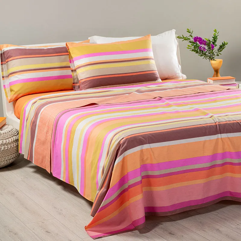 Completo Lenzuola Copriletto magic Moderno in Cotone