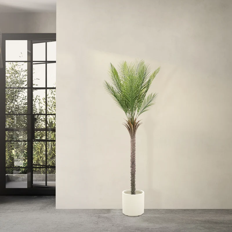 Künstliche Palme 180 cm Tropische Kunstpalme im Topf ML-Design