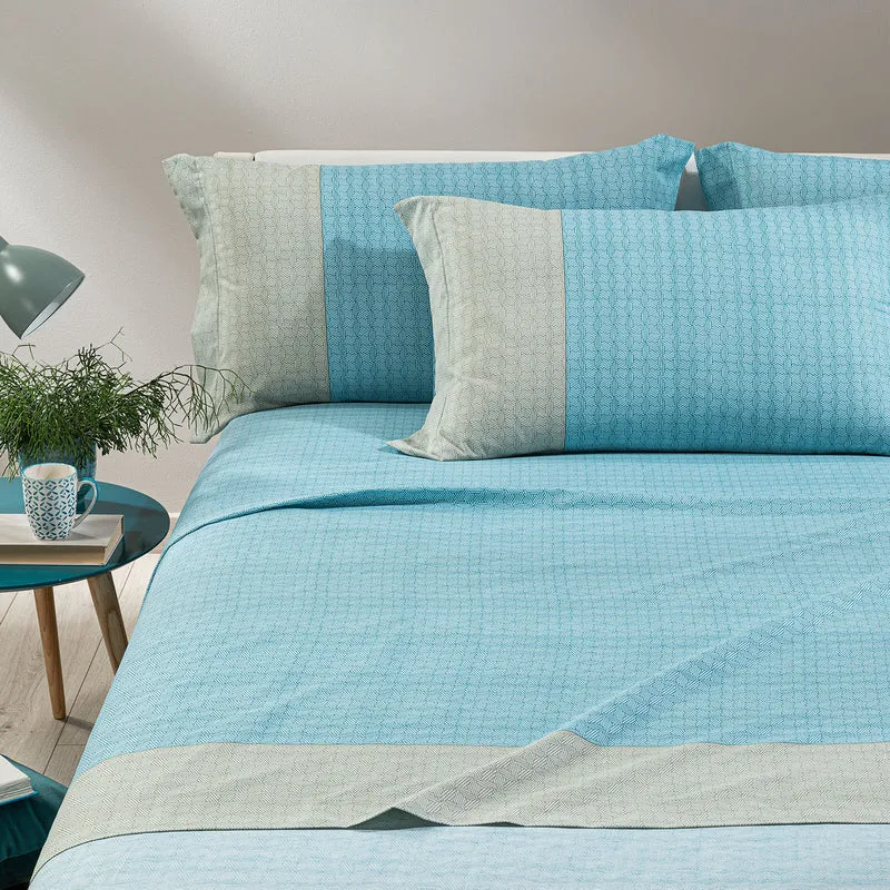 Completo Lenzuola rich Geo Fantasy in Cotone