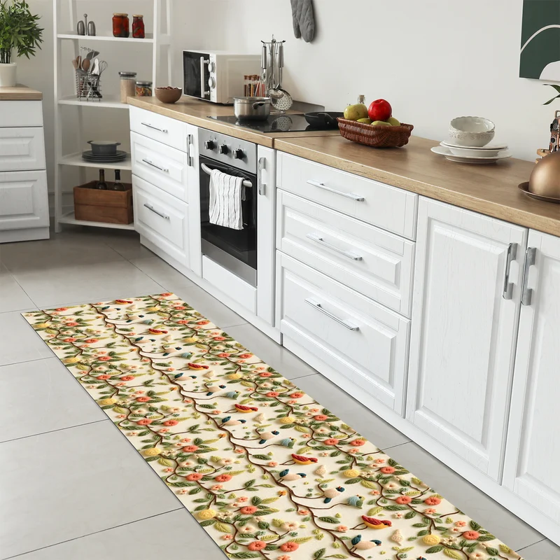 Tappeto Cucina Antiscivolo Made in Italy Passatoia Antimacchia Uccelini Il Gruppone