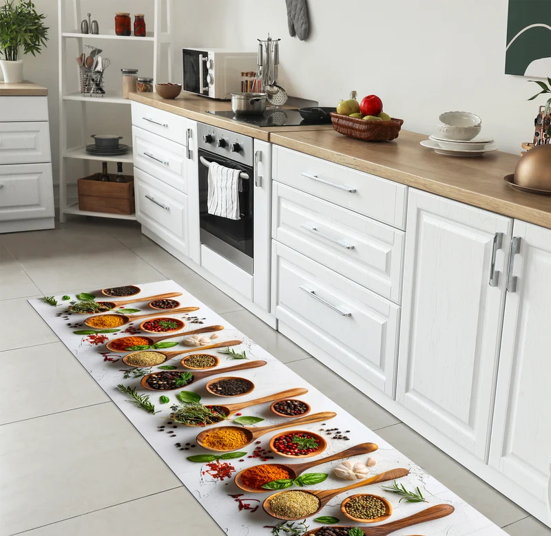Tappeto Cucina Antiscivolo Made in Italy Passatoia Antimacchia Profumi Sapori Il Gruppone