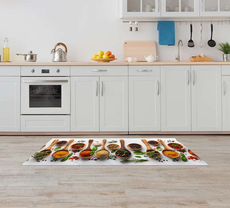 Tappeto Cucina Antiscivolo Made in Italy Passatoia Antimacchia Profumi Sapori Il Gruppone