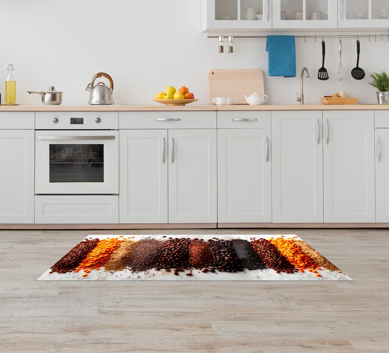Tappeto Cucina Antiscivolo Made in Italy Passatoia Antimacchia Multi Chicchi Il Gruppone
