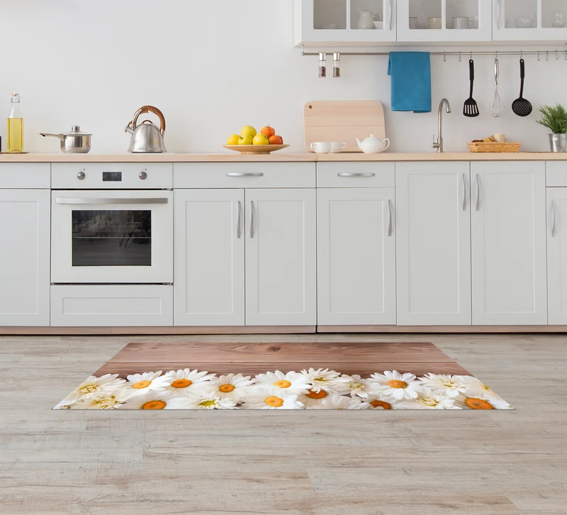 Tappeto Cucina Antiscivolo Made in Italy Passatoia Antimacchia Margherite Il Gruppone